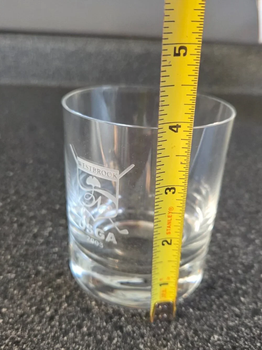 Westbrook Country Club Whiskey Glasses x 4, 2000, New Old Stock In Box